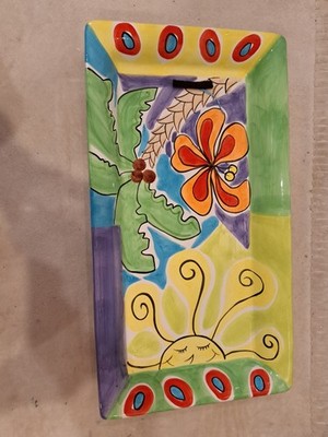  Vicki Caroll Ceramic Earthenware Serving Platter / Plate / Tray 20''