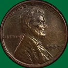 1927 Lincoln Wheat Cent Uncirculated UNC Coin, Faint Cleaning #43451