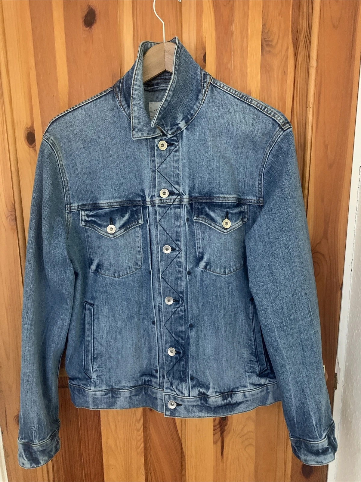 Men’s rag & bone definitive denim jacket blue size small