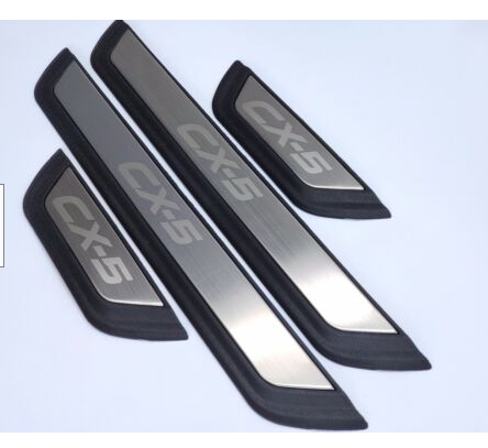 Fit For Mazda Cx-5 Cx5 2013-23 Led External Door Sill Scuff Plate Welcome Pedal - Picture 1 of 8