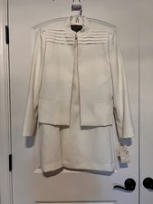 Vintage NWT WHIP-O-WILL Women s 2PC Skirt Suit Off White Size 10/11