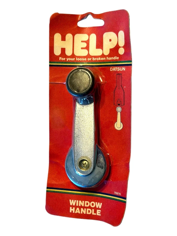 Manivela de ventana 76976 para 1970-78 Datsun 210, B210, 510, Dorman ¡Ayuda! Cromo Foto 2 de 4