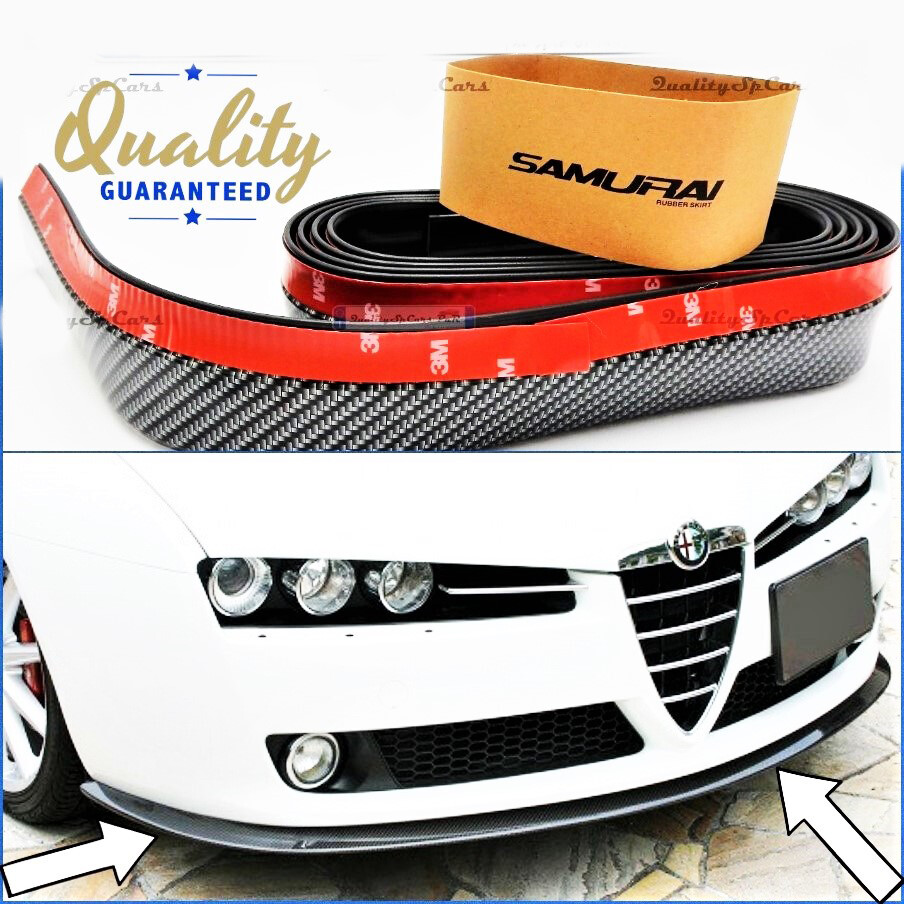 Spoiler Posteriore In Gomma Per Auto - Adesivo, Universale, Effetto Fibra Di Carbonio - Foto 2