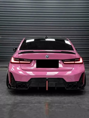 REAR DIFFUSER WITH F1 LIGHT FOR BMW 3 SERIES G20 G21 LCI GLOSS BLACK 2023+ - Picture 8 of 10