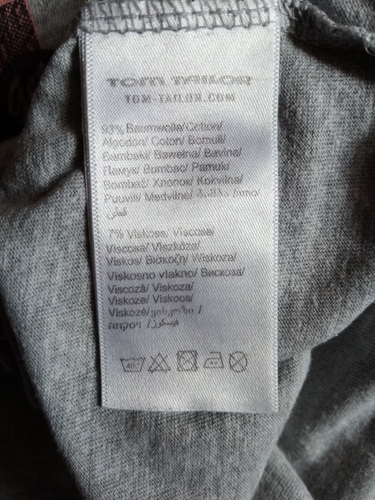 T Shirt Urban Visions XL Grey Graphic Logo Print Design Pre Loved Tom Tailor - Picture 6 of 24