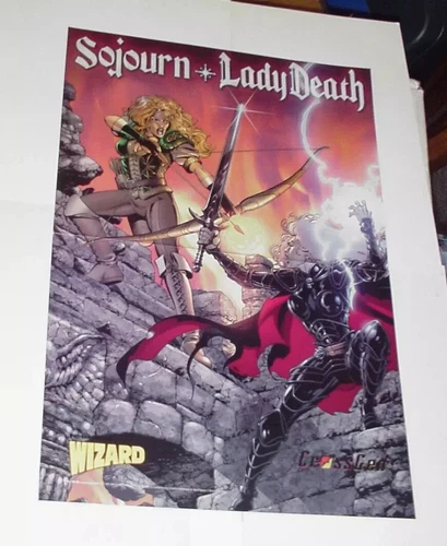 CrossGen Poster #21 Lady Death vs Arywn Poster George Perez Sojourn