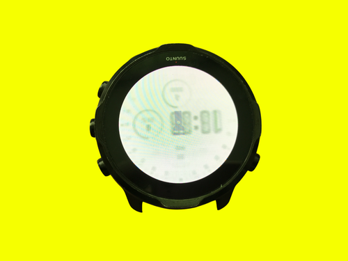 Suunto 7 Tutto Nero Smartwatch Con Orologio OS, Pesante LCD Burn-In, No Polsino - Foto 2 di 5