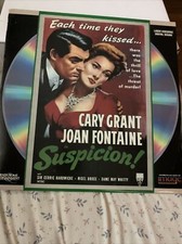 "Suspicion " Extended Play Laserdisc LD - Cary Grant  Joan Fontaine 88