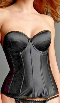 VA BIEN 513 Braut Corsage Gr.80E UK36DD mit Stäbe Bügel BH Sehr formend Bustier 