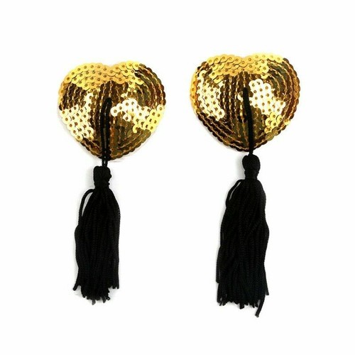 Sequin Star Tassel Breast Nipple Covers Pasties Party Christmas Self Adhesive - Picture 4 of 112