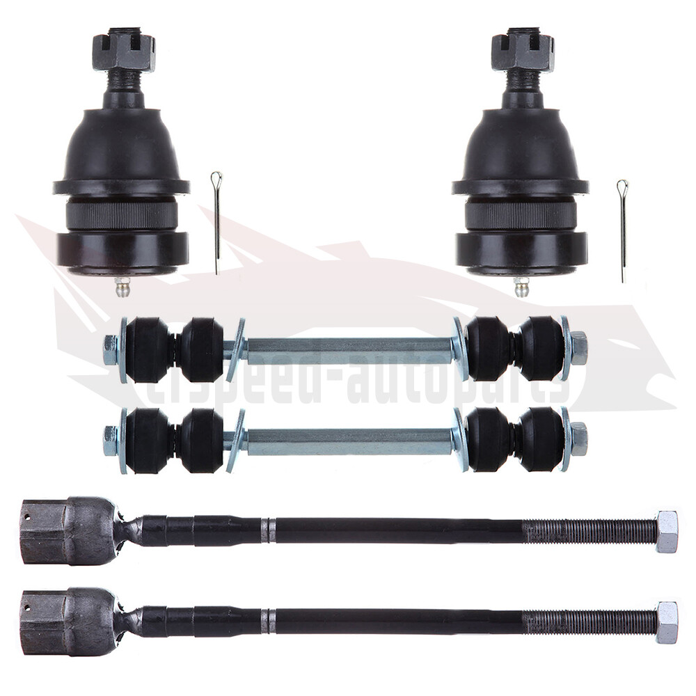 6pc Front Suspension Kit for 1994-2004 Ford Mustang - Ball Joints, Tie Rods, Sway Bar Links