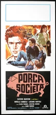 CINEMA-locandina PORCA SOCIETA' s. marconi, L. RUSSO