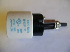 ZING EAR ZE-307P CERAMIC LAMP HOLDER SOCKET ROTARY KNOB TURN SWITCH E136278