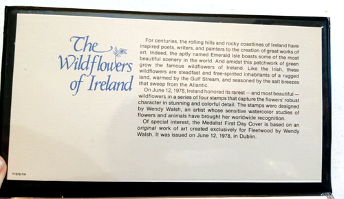 Fleetwood The Wildflowers of Ireland 5 FDC 1978 Dublin Ireland FINE - Picture 2 of 8