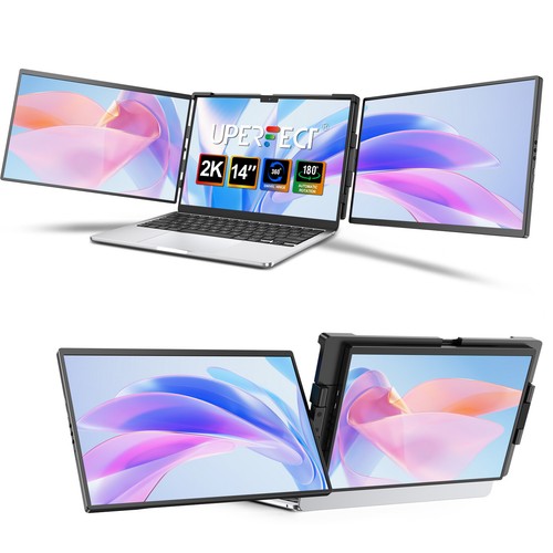 14 Zoll 2K Tri-Screen Laptop Monitor Extender Display Kompatibel Für Mac Wins