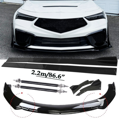 Front Bumper Lip Spoiler Diffuser Splitter Rear Side Skirt  For Acura Integra