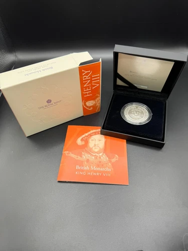 2023 ROYAL MINT BRITISH MONARCHS KING HENRY VIII 1OZ SILVER PROOF COIN