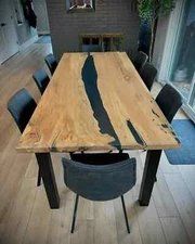 Artistic Epoxy Table | Unique Epoxy Wood Coffee Table, Dining Table & Accent art