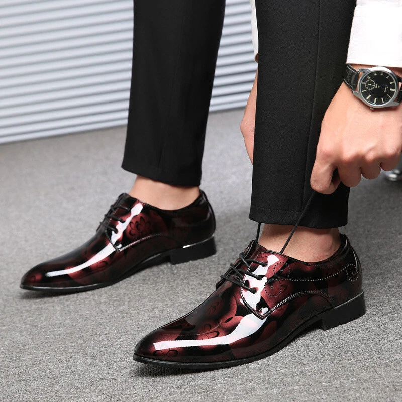 Mens Leather Shoes Slip On Italian Smart Shoes Formal Wedding