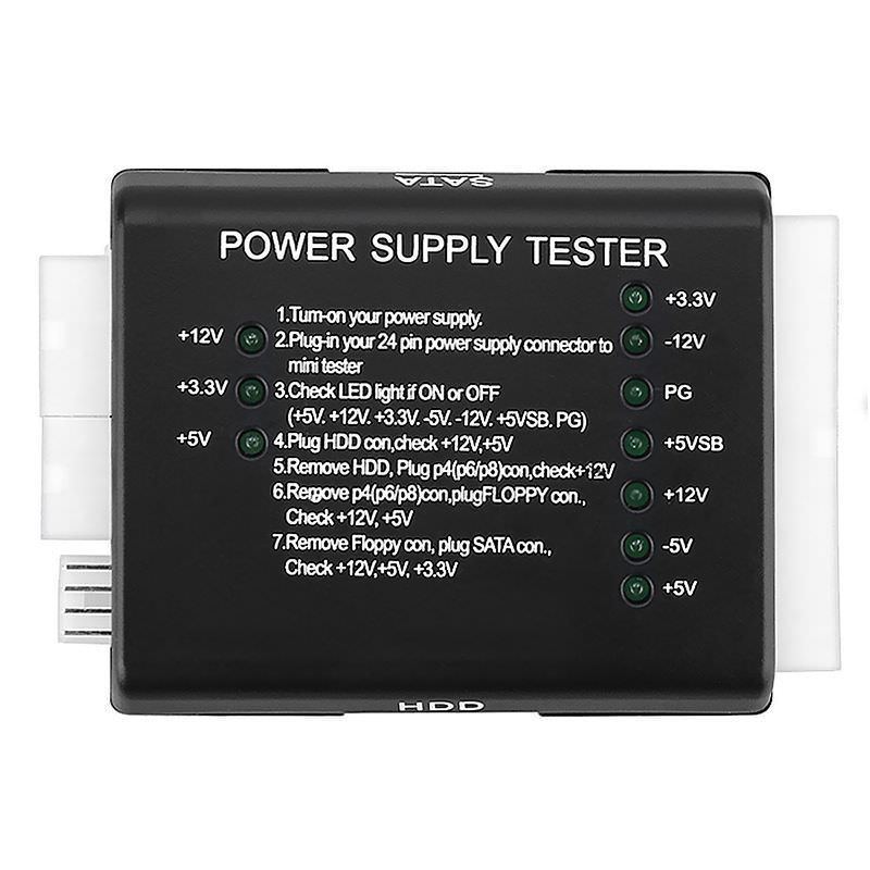 PC Computer 20/24 Pin Power Supply Tester With PSU ATX SATA HDD