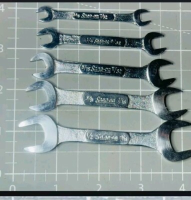 Snap On Tools J Wrench Set 1/8-7/32, 1/4-932, 5/16-11/32, 3/8-7/16, 1/2-19/16