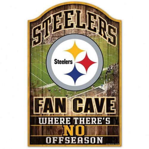 Pittsburgh Steelers NFL 17" x 11" Wood Decorative Indoor Slogan Sign Wincraft - 第 1/1 張圖片