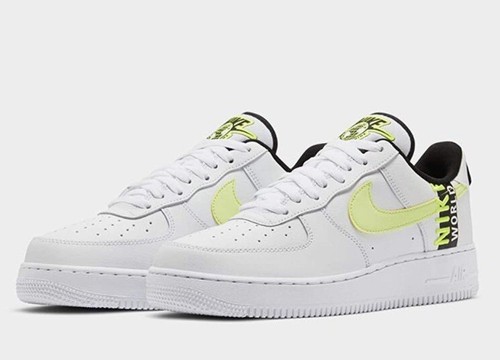 CK6924 101 Nike Air Force 1 \u0026#039;07 LV8 WW White Barely Volt Black Size 13  Mens | eBay