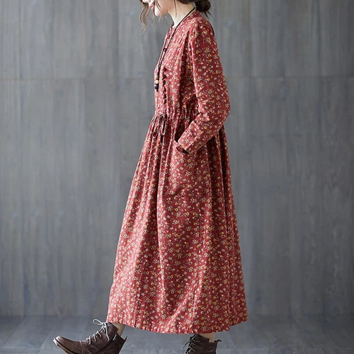 Ladies Long Dress Crew Neck Maxi Dresses Women Kaftan Holiday Sleeve Baggy Loose - Picture 22 of 47