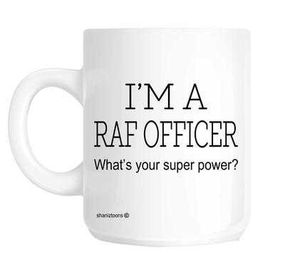 Lustige Geschenk Tasse RAF Offizier shan308