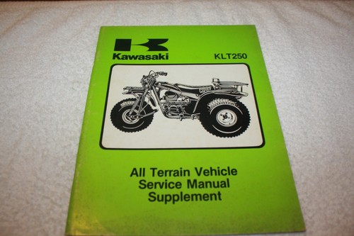 KAWASAKI KLT250 ALL TERRAIN VEHICLE ASSEMBLY & PREPARATION MANUAL