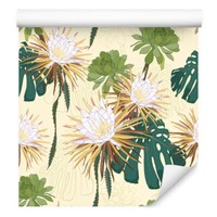 10M Vlies Tapeten Rollen Blumen BläTter Monstera Exotisch Tropen Flora Xxl 1511