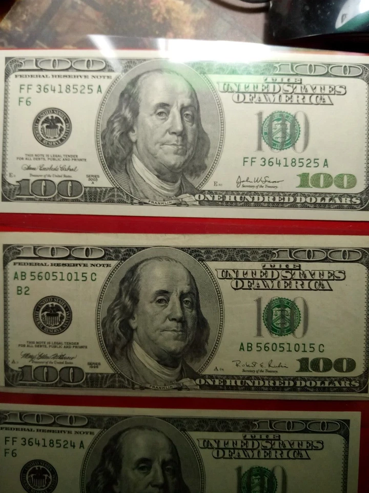 100 dollar bill us paper money - Image 2 of 4