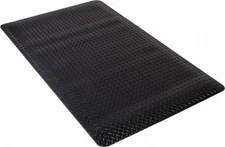 PRO-SAFE 5' Long x 3' Wide, Dry Environment, Anti-Fatigue Matting Black, Viny...