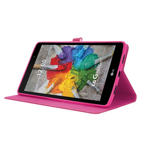 For LG G Pad X 8.0 SM-V520 / V521 / V525 PU Leather Folio Stand Case Cover - Picture 43 of 56