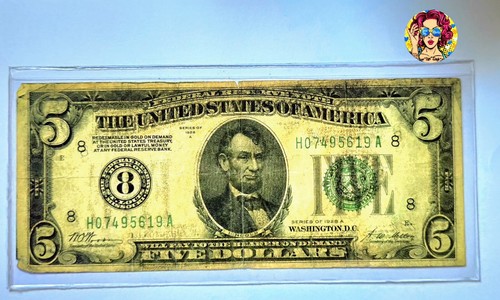 1928-A 5$ Five Dollar Bill , St. Louis MISSOURI #8