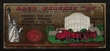 1986 AACA Hershey Dash Plaque Fall Meet Car Show Large Brass Firetruck (#1)