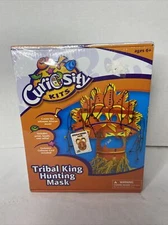 African Tribal King Hunting Mask Children Kids' Craft Kits Wear Display Age 6+ 