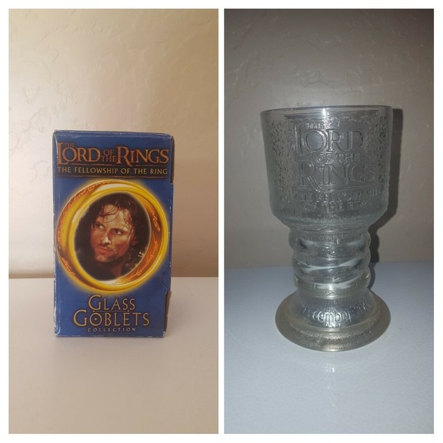 Lord of the Rings Burger King Light Up Glass Goblets Collection Strider