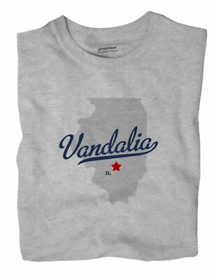 Vandalia Illinois IL Ill T-Shirt MAP