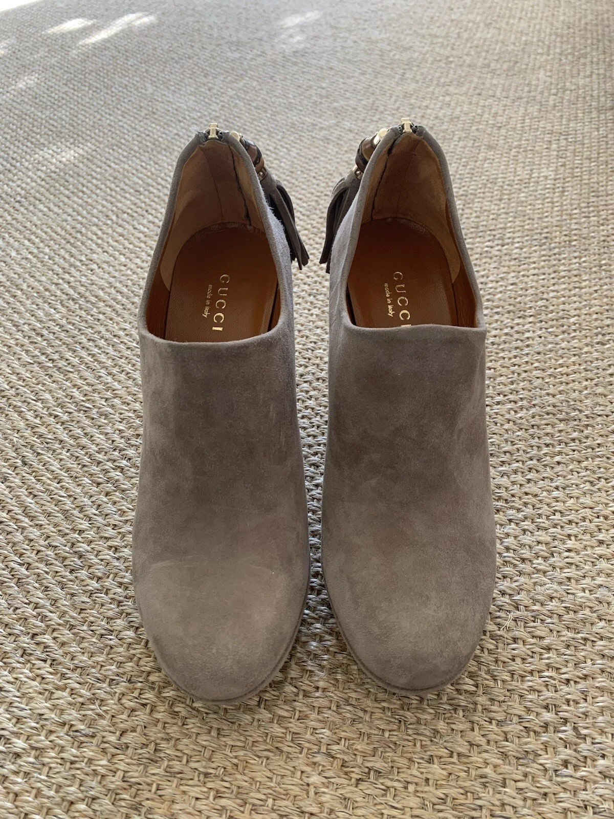 Stivali donna Gucci grigio pelle scamosciata 5 5