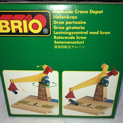 Grue Portuaire Brio Dockside Crane Depot Freight Lifting Set N°33325 - Vintage 1998