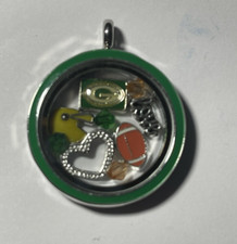 Green Bay Packers NFL Memory Charm Locket w/ 22 IN chain NEW