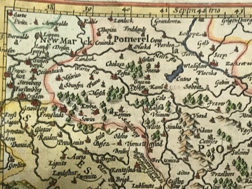 POLAND 1613 MERCATOR HONDIUS ATLAS MINOR UNUSUAL NICE ANTIQUE MAP 17TH CENTURY - Picture 3 of 8