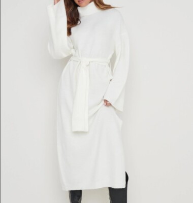 pretty lavish knit dress Roll Neck Midaxi Size Small Free Shipping Midaxi dresses