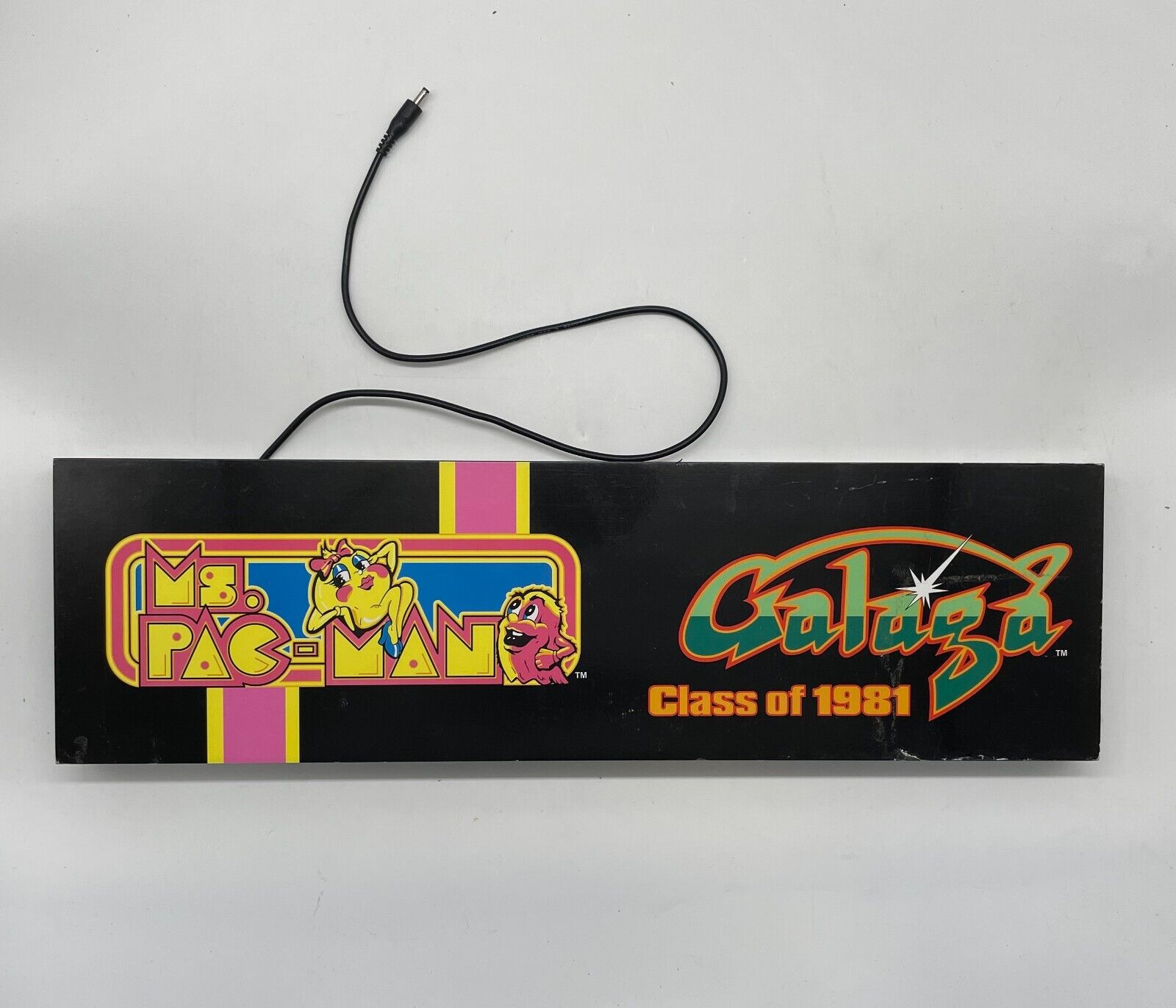 Ms. Pac-Man Galaga Class of 81 Arcade Game Light Up Marquee - Arcade1Up  Panel B | eBay