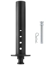 Gooseneck to 5th Wheel Adapter Hitch with 4" Round Tube 2" SAE King Pin for T...