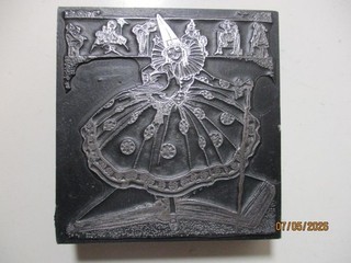 Printing Letterpress Printer Type Block Large Nursery Rhyme Book w Mother Goose