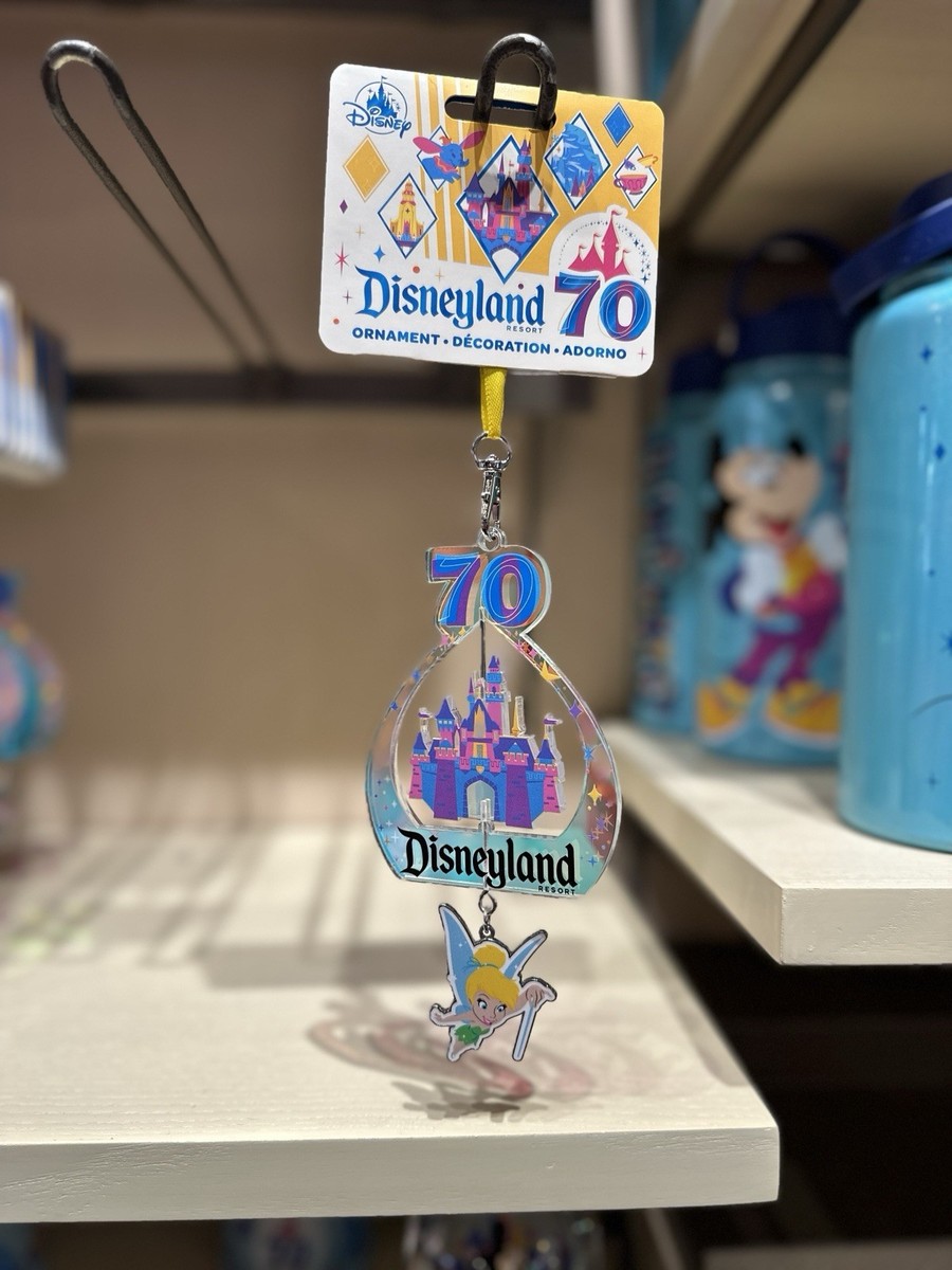 ティンカー・ベル オーナメント DISNEYLAND RESORT 70TH Tinker Bell and Sleeping Beauty Castle Mobile Ornament