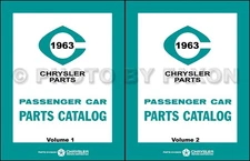 1963 Chrysler Plymouth Dodge Master Parts Book MoPar Illustrated Catalog