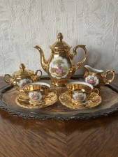 Mokkaservice vergoldet 50 er Jahre